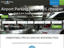 Tablet Screenshot of airportparkingmarket.com